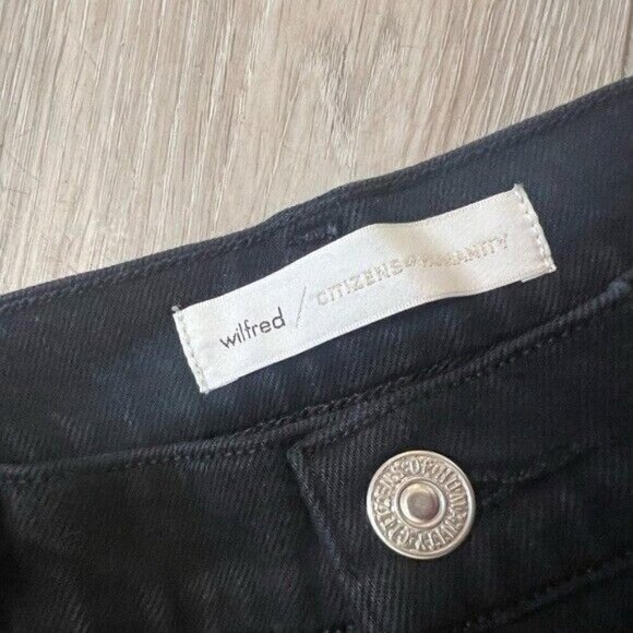 WILFRED X CITIZENS OF HUMANITY Nola Super High Rise Black Jeans 27 - Picture 4 of 9